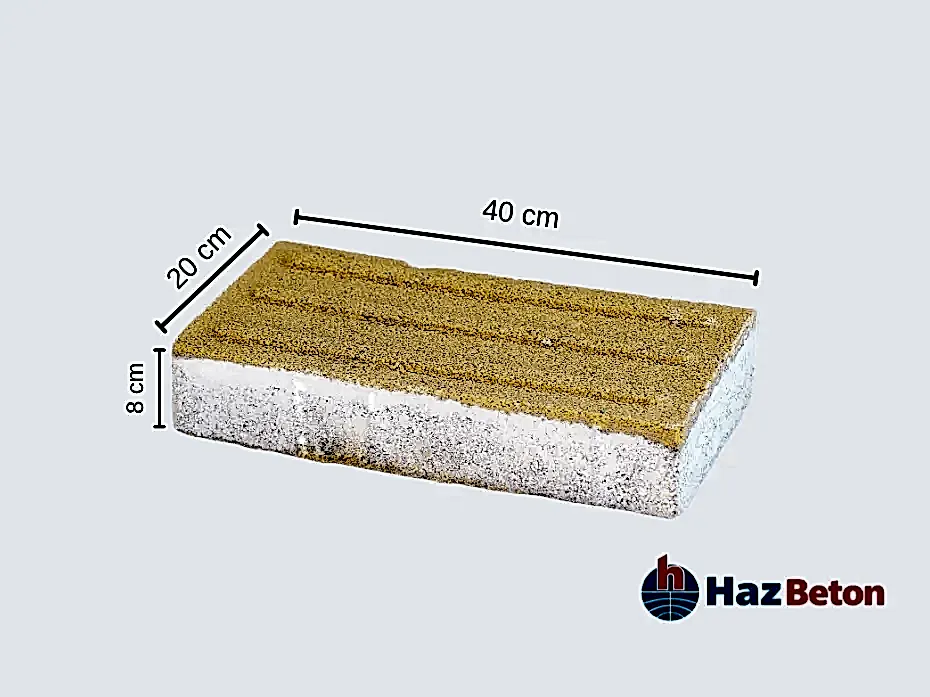 Görme Engelli Taşı 20x40x8 cm