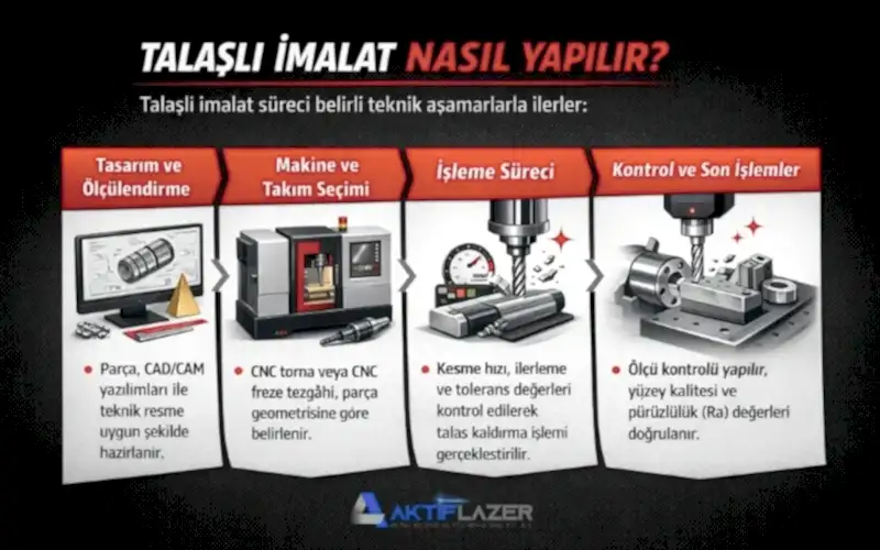 talaşlı imalat nasıl yapılır